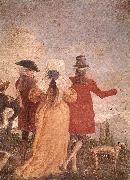 TIEPOLO, Giovanni Domenico The Promenade art oil painting